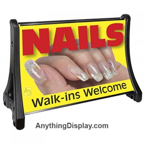 Outdoor Sidewalk Sign Rolling Roadside Sign 48 x 60 Holder Only
